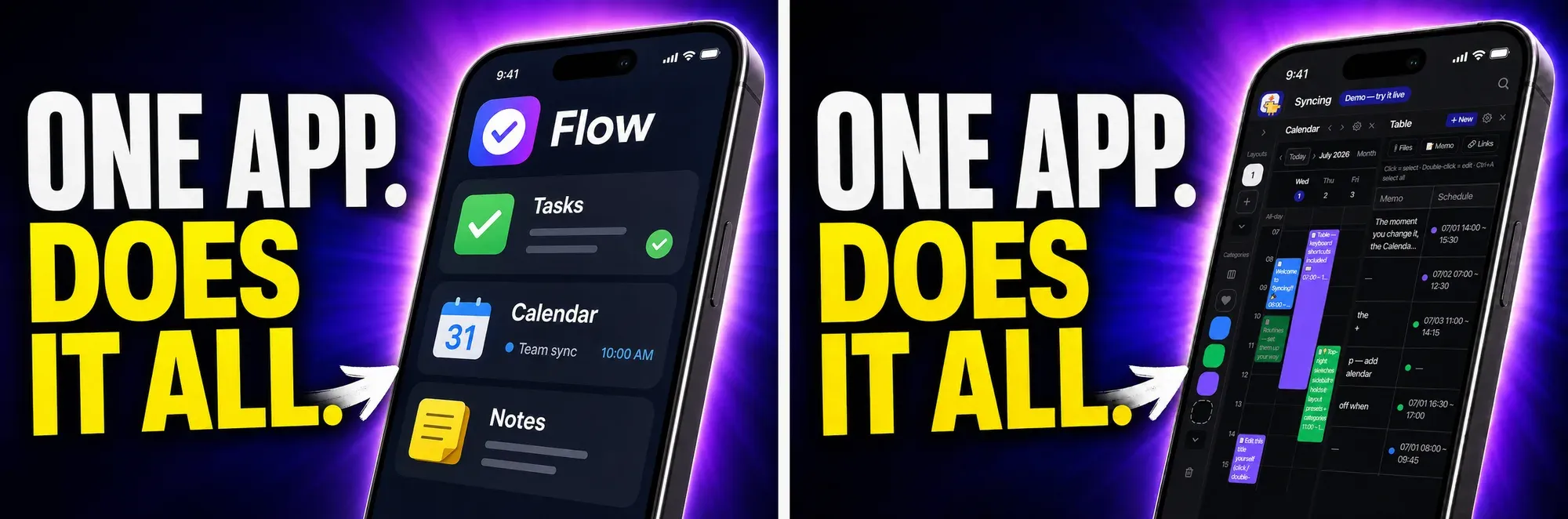 생성 모델이 지어낸 'Flow' 썸네일과 실제 앱 화면으로 교정한 판 비교